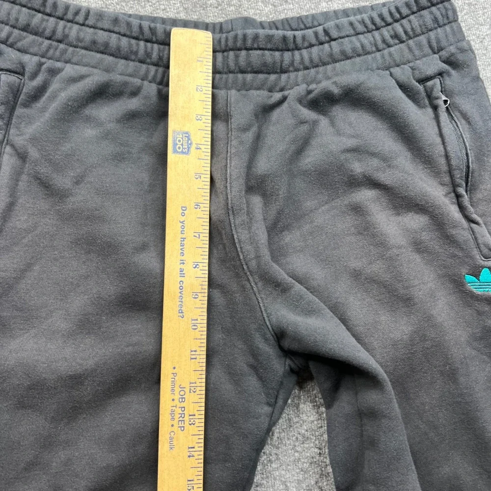 Adidas Originals Sweatpants Mens Large Black Trefoil Split Logo Joggers L - Picture 5 of 14